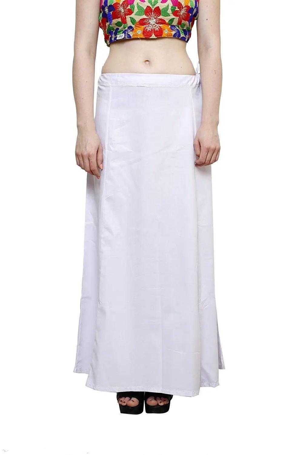 Clothing woman's Elegant Look Ethnic Wear Cotton Petticoat Multi (Pack of 5)