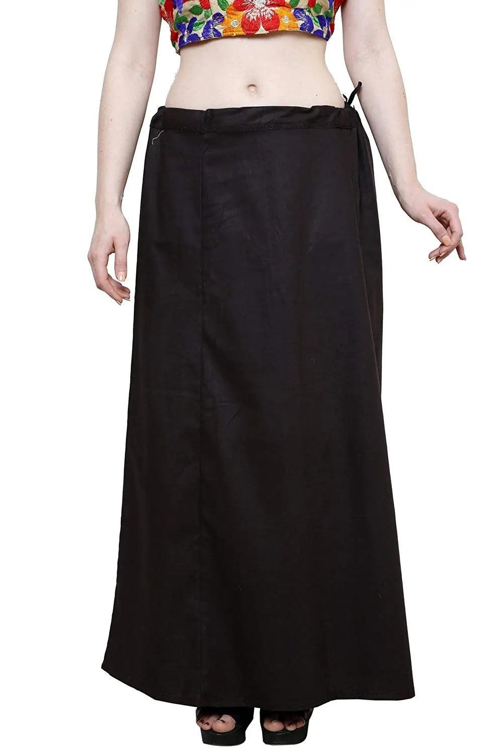Clothing woman's Elegant Look Ethnic Wear Cotton Petticoat Multi (Pack of 5)
