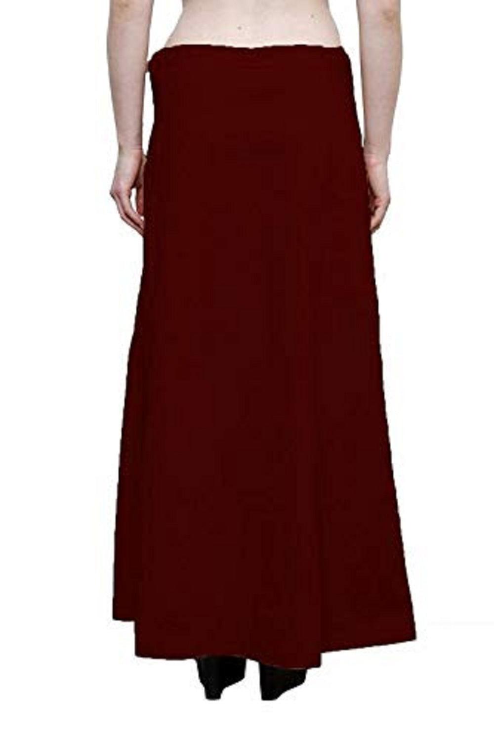Clothing woman's Elegant Look Ethnic Wear Cotton Petticoat Maroon Pack of 1