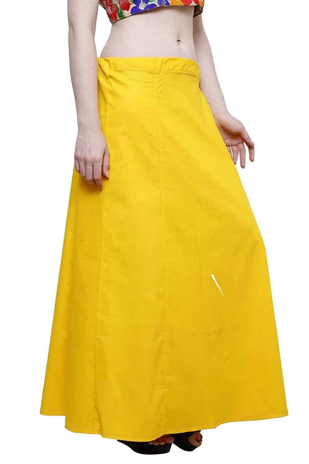 Clothing woman's Elegant Look Ethnic Wear Cotton Petticoat Multi (Pack of 5)