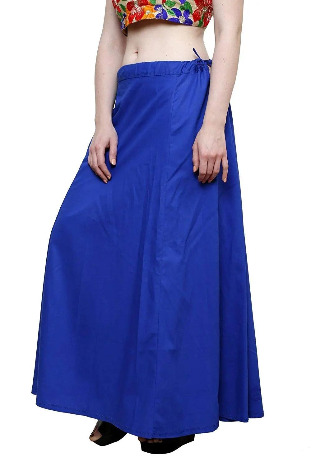 Clothing woman's Elegant Look Ethnic Wear Cotton Petticoat Multi (Pack of 5)