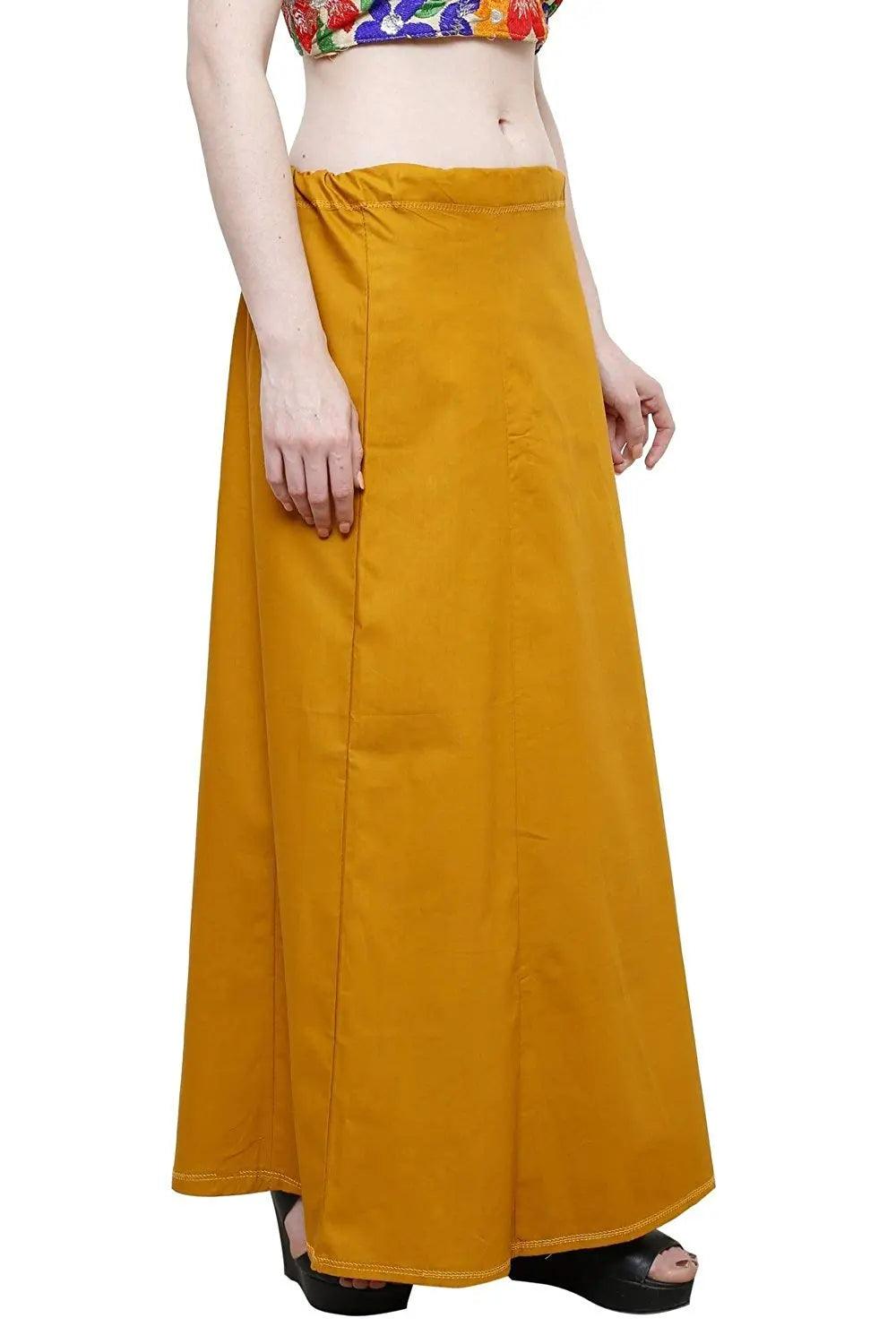 Clothing woman's Elegant Look Ethnic Wear Cotton Petticoat Multi (Pack of 5)