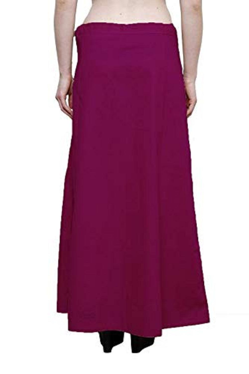 Clothing woman's Elegant Look Ethnic Wear Cotton Petticoat Magenta Pack of 1