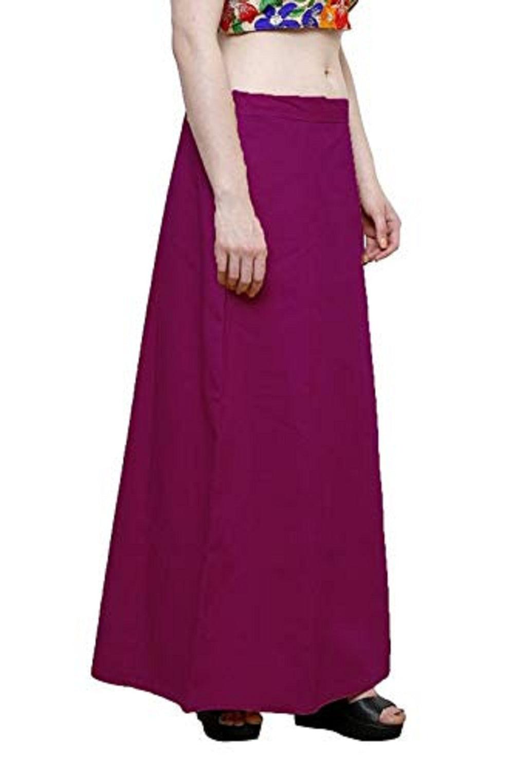 Clothing woman's Elegant Look Ethnic Wear Cotton Petticoat Magenta Pack of 1