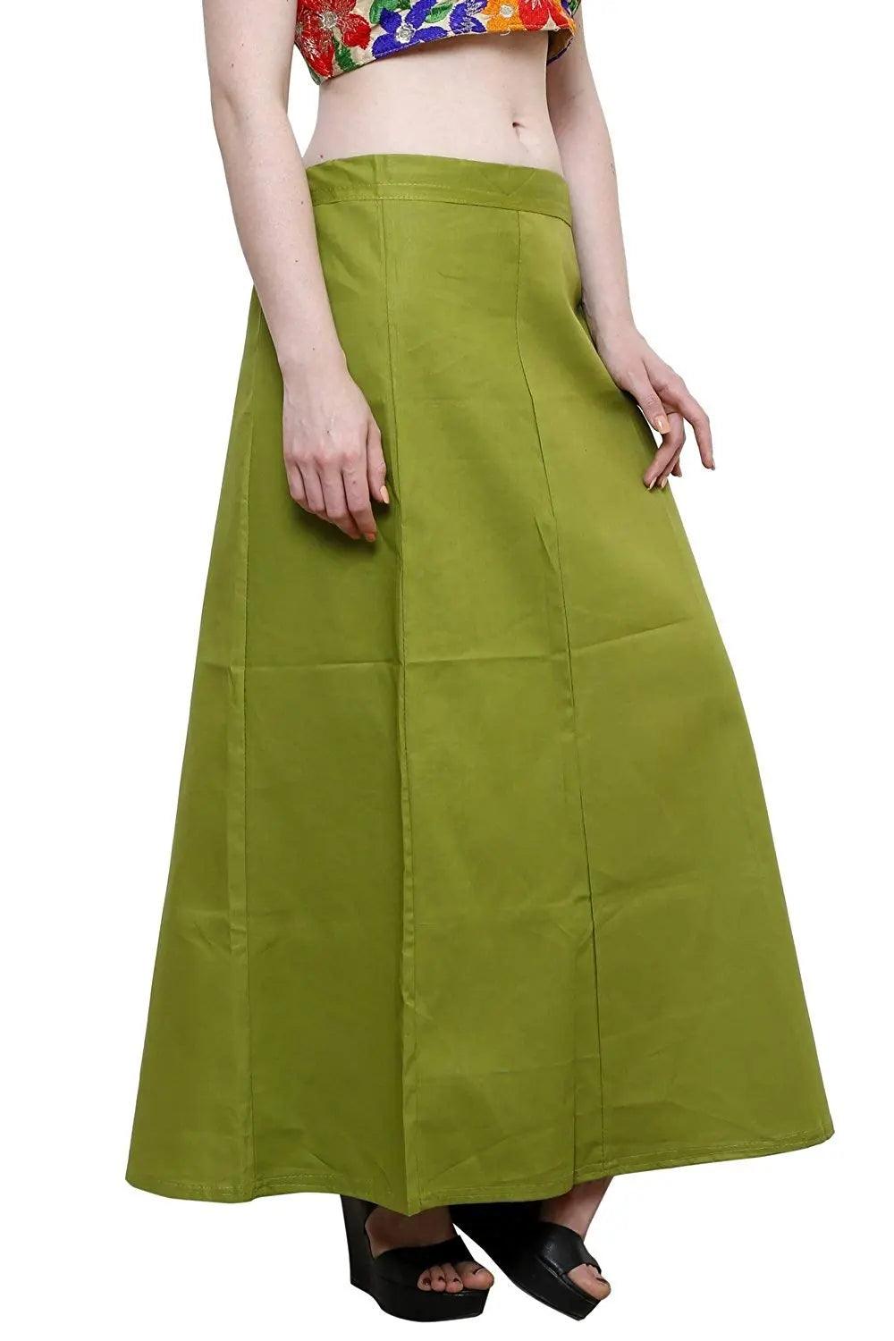 Clothing woman's Elegant Look Ethnic Wear Cotton Petticoat Multi (Pack of 5)