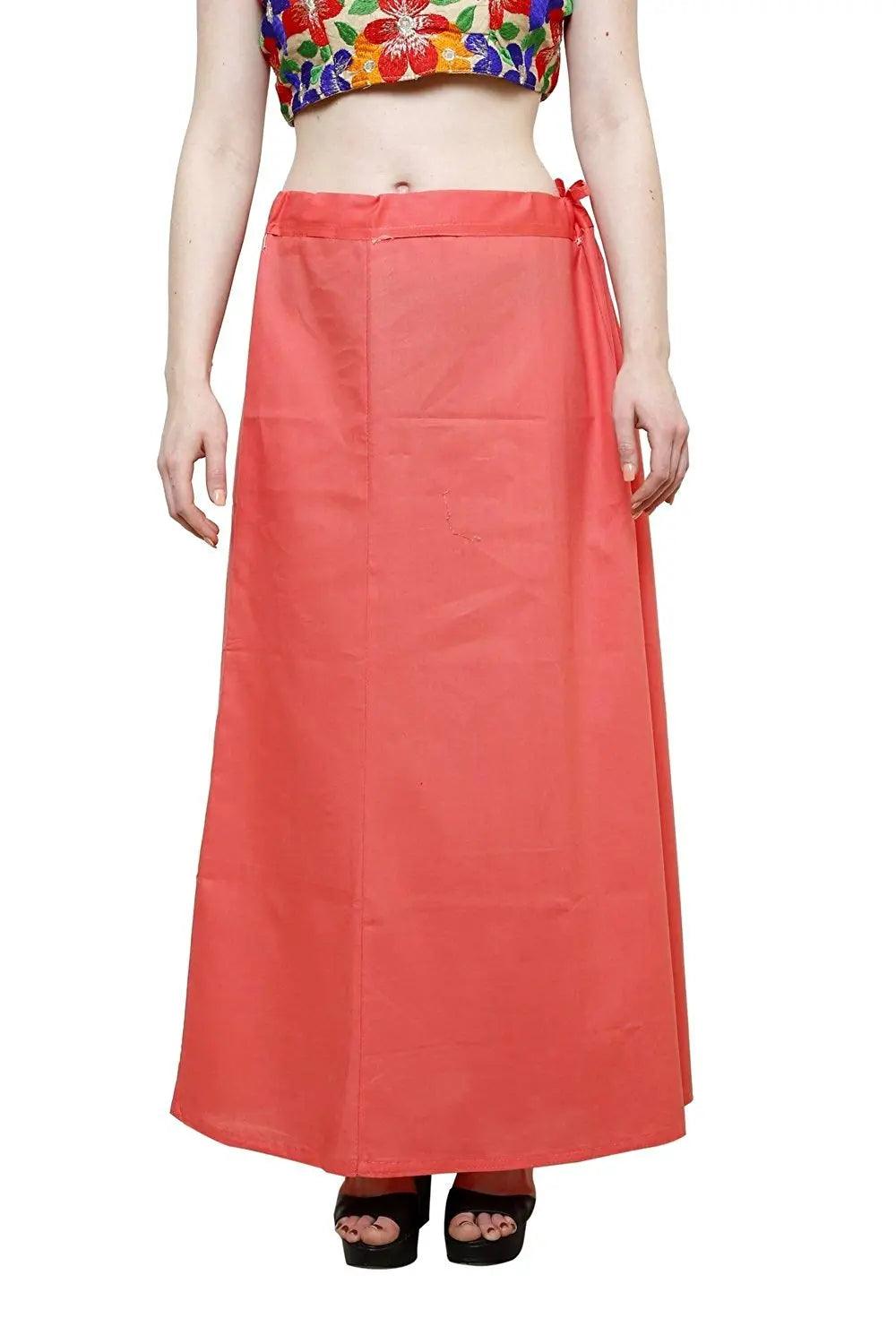 Clothing woman's Elegant Look Ethnic Wear Cotton Petticoat Multi (Pack of 5)