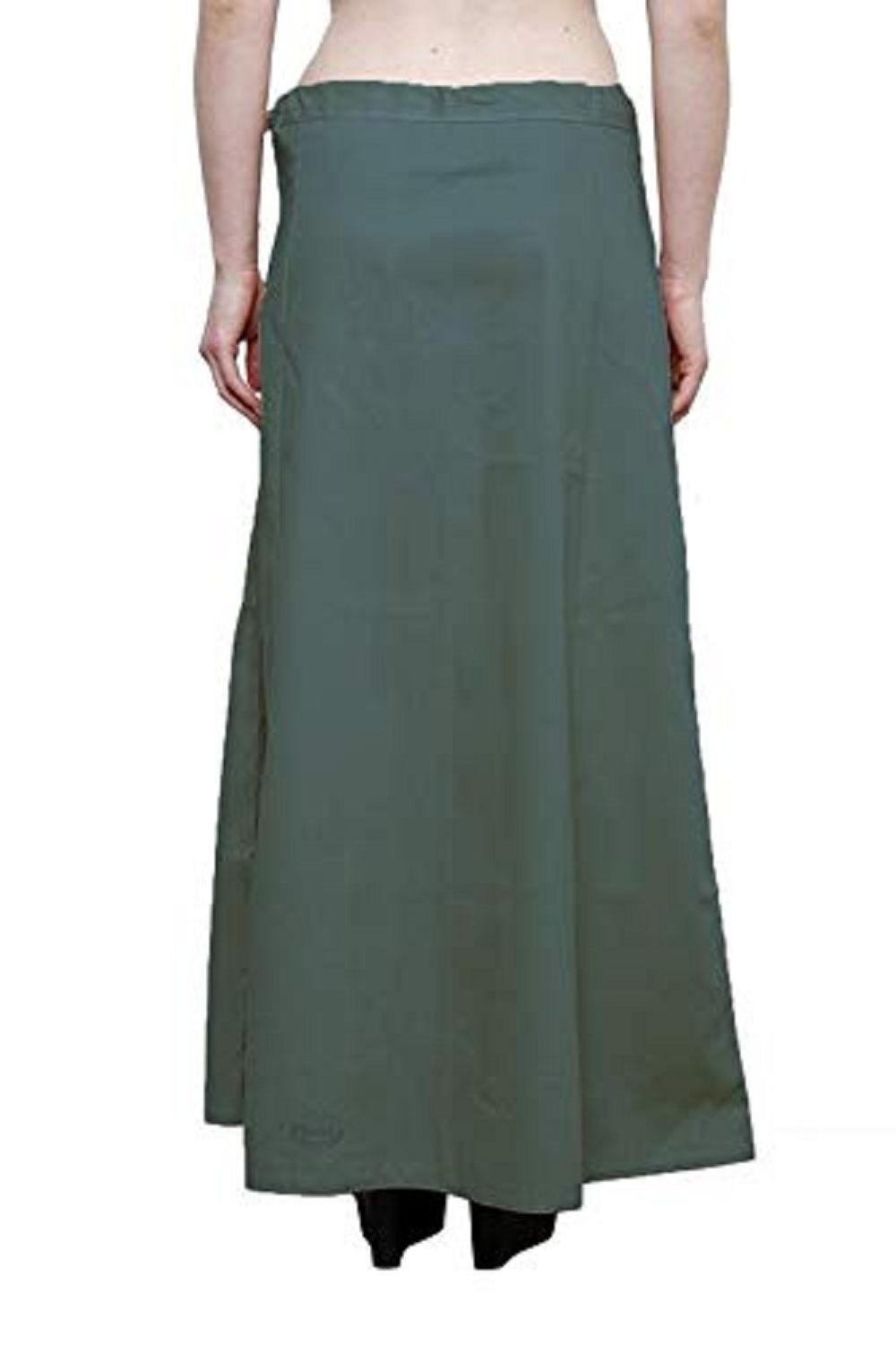 Clothing woman's Elegant Look Ethnic Wear Cotton Petticoat Grey Pack of 1