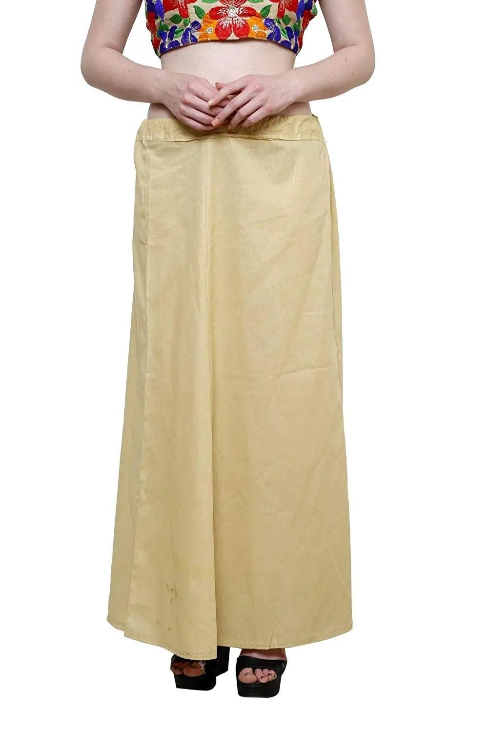 Clothing woman's Elegant Look Ethnic Wear Cotton Petticoat Multi (Pack of 5)