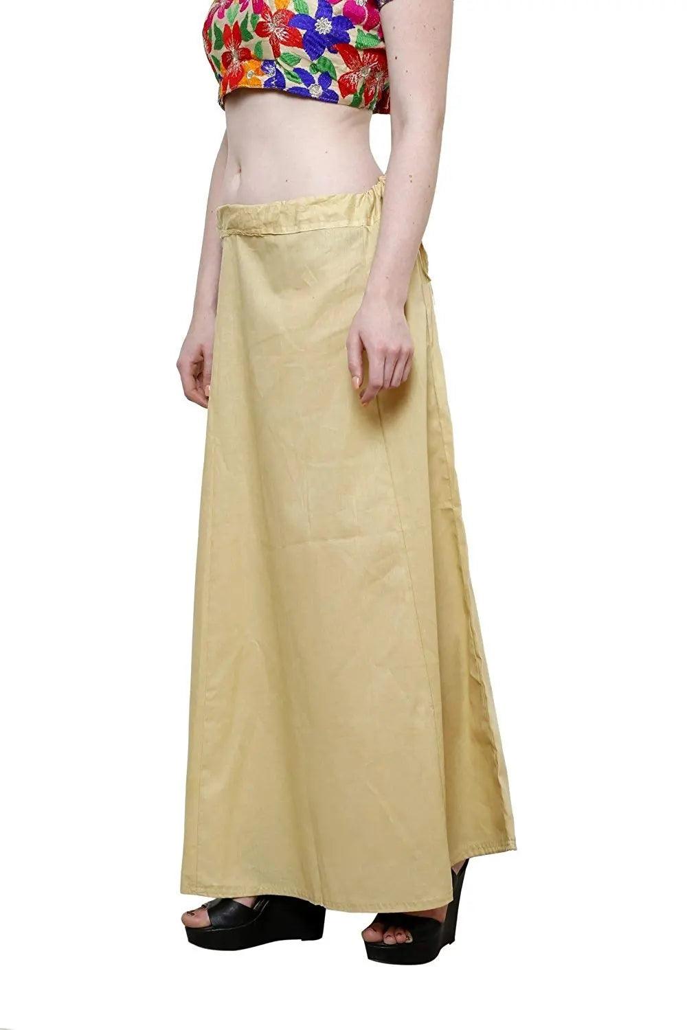 Clothing woman's Elegant Look Ethnic Wear Cotton Petticoat Multi (Pack of 5)