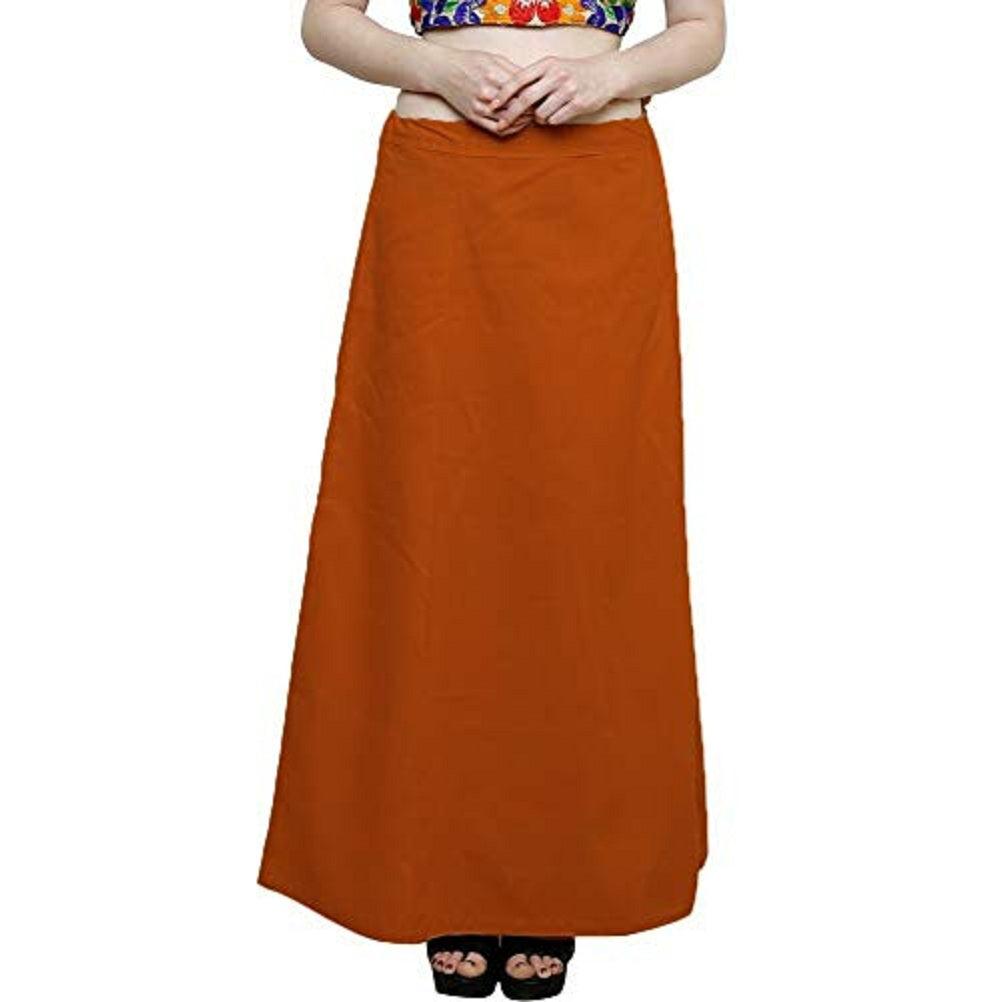 Clothing woman's Elegant Look Ethnic Wear Cotton Petticoat Mustard Pack of 1 Default Title