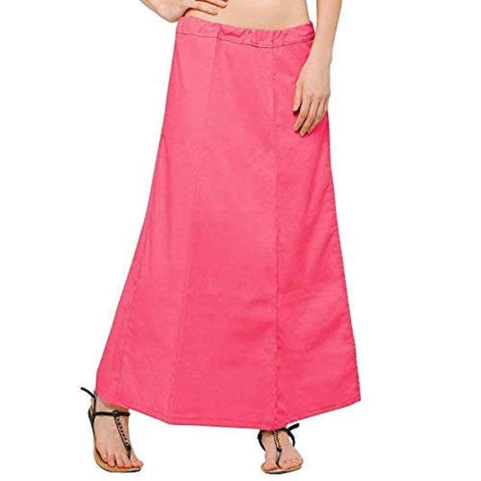 Singhania Clothing woman's Elegant Look Ethnic Wear Cotton Petticoat Pink Pack of 1 Default Title