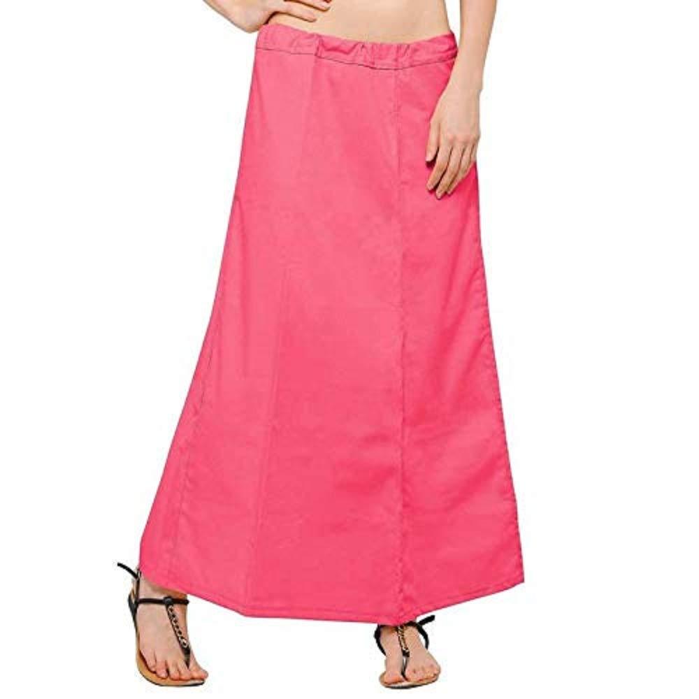 Clothing woman's Elegant Look Ethnic Wear Cotton Petticoat Pink Pack of 1 Default Title