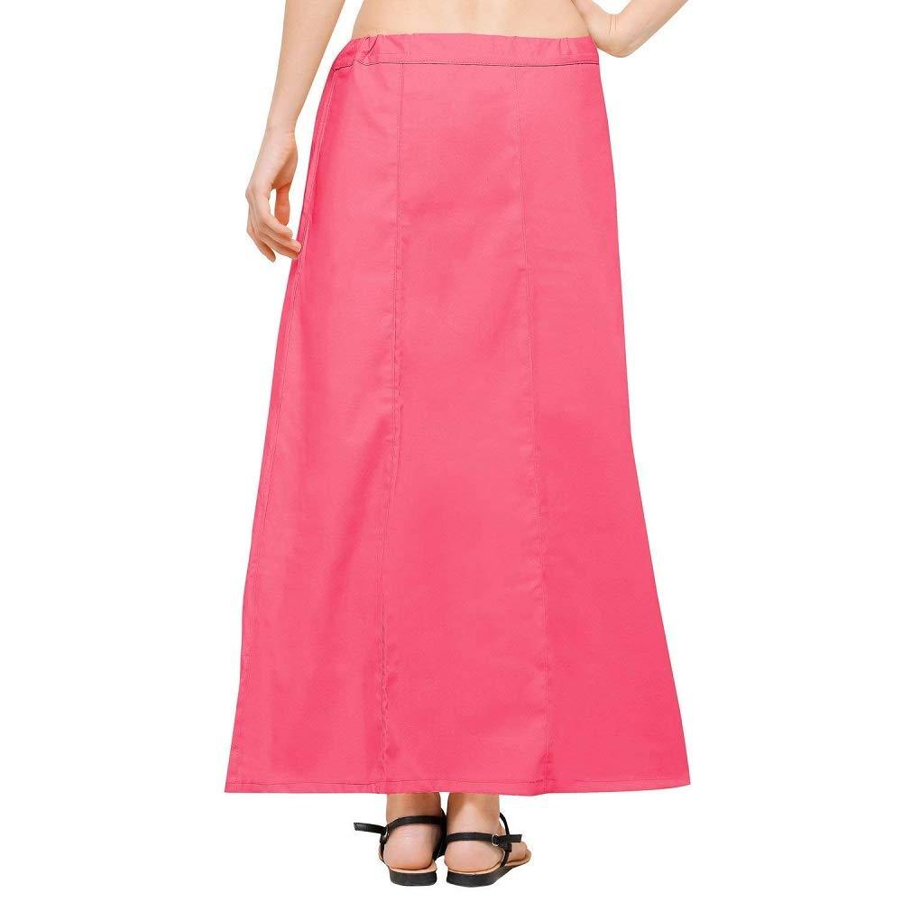 Clothing woman's Elegant Look Ethnic Wear Cotton Petticoat Pink Pack of 1