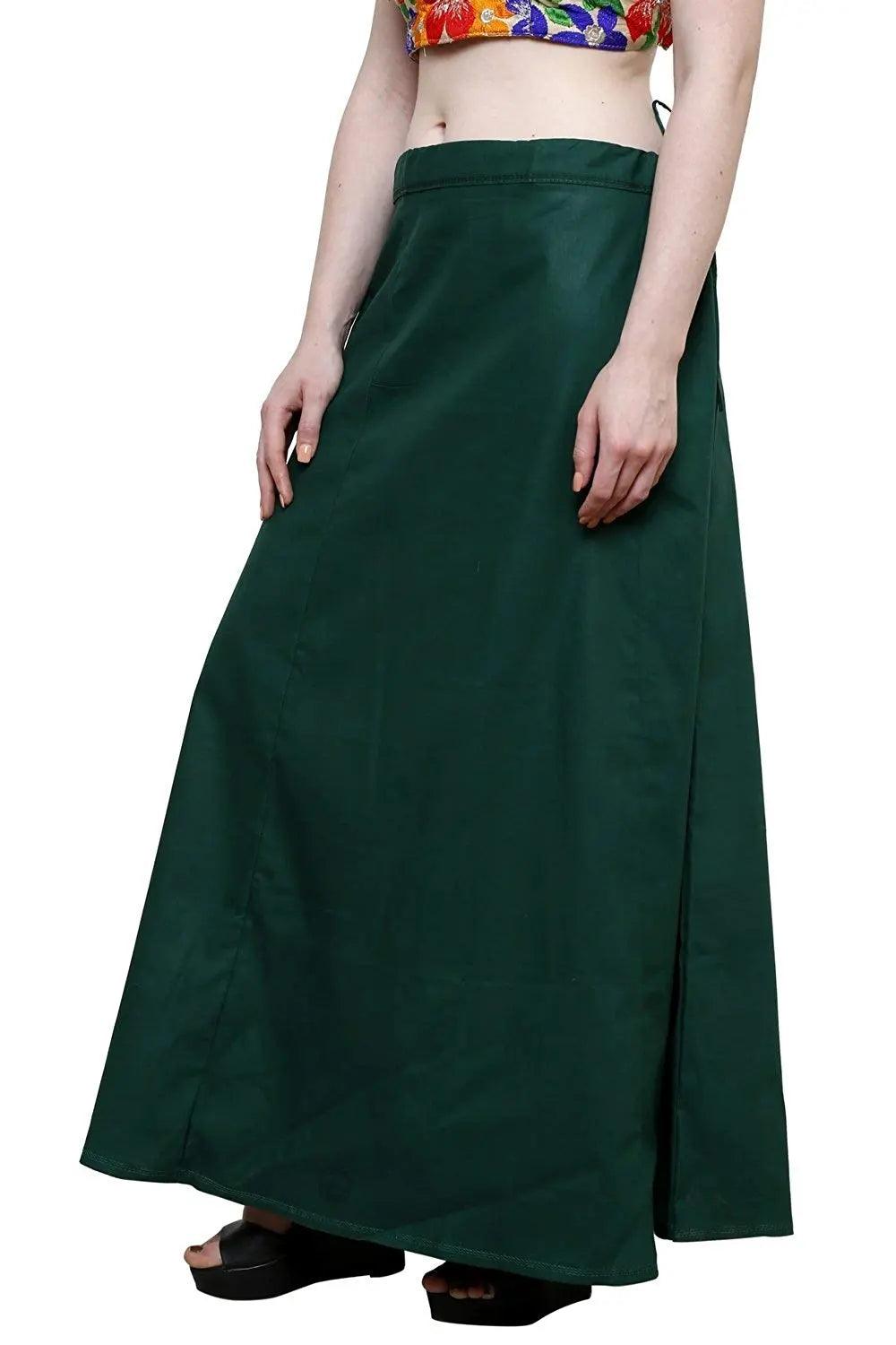 Clothing woman's Elegant Look Ethnic Wear Cotton Petticoat Multi (Pack of 5)