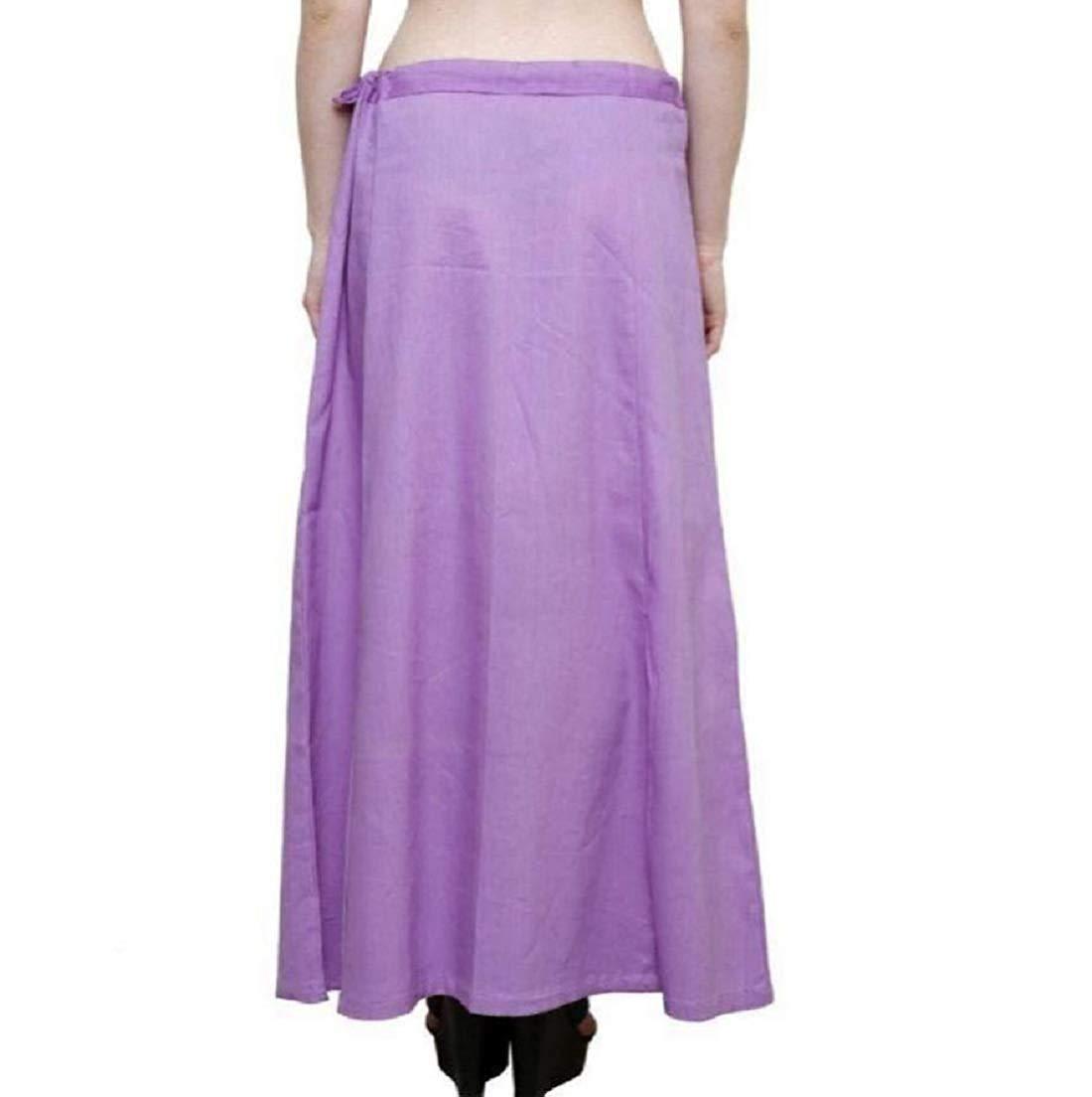 Clothing woman's Elegant Look Ethnic Wear Cotton Petticoat Purple Pack of 1