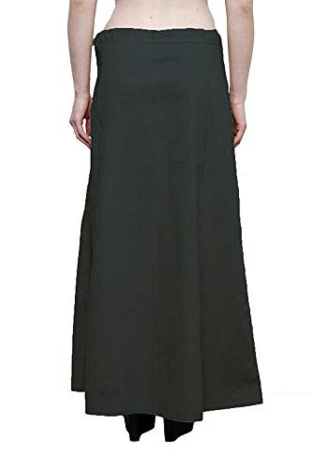 Clothing woman's Elegant Look Ethnic Wear Cotton Petticoat Dark Grey Pack of 1
