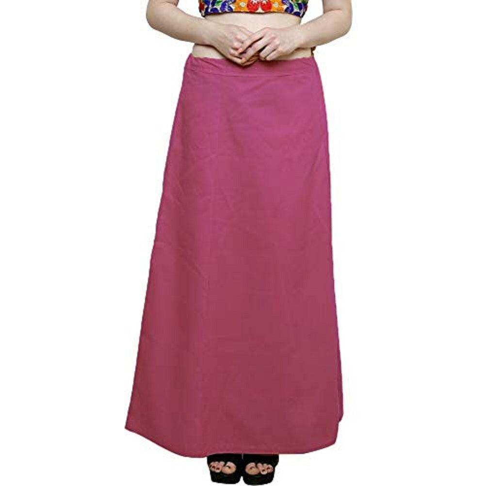 Clothing woman's Elegant Look Ethnic Wear Cotton Petticoat Falsa Pack of 1 Default Title