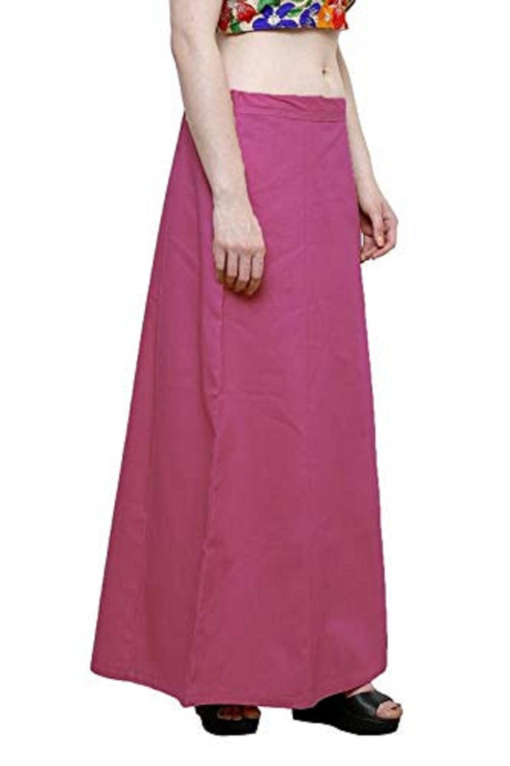 Clothing woman's Elegant Look Ethnic Wear Cotton Petticoat Falsa Pack of 1