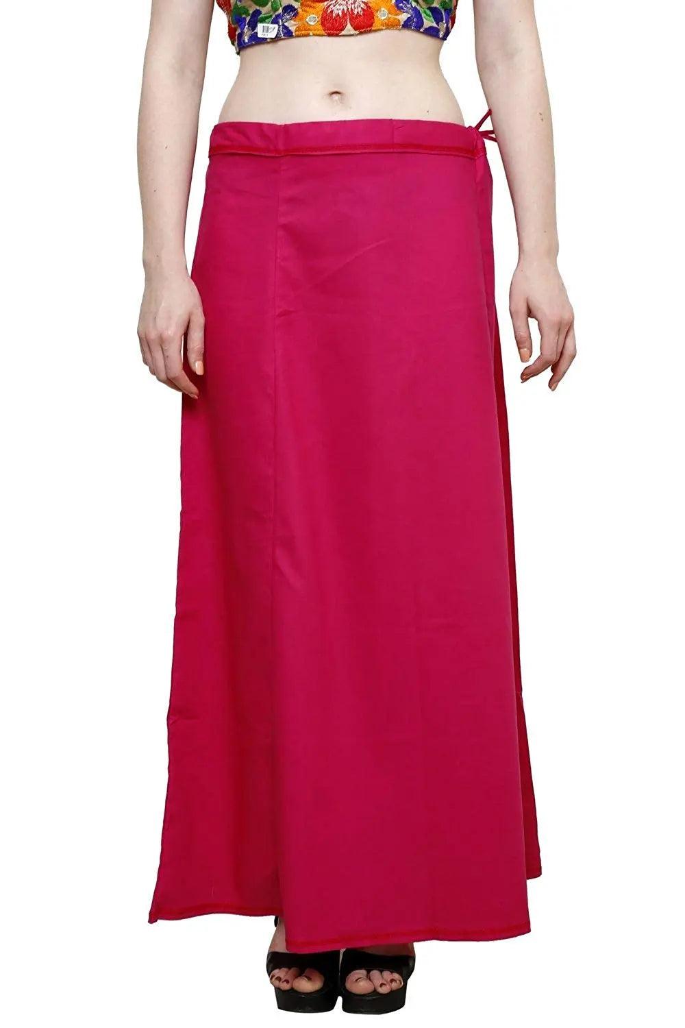 Clothing woman's Elegant Look Ethnic Wear Cotton Petticoat Multi (Pack of 5)