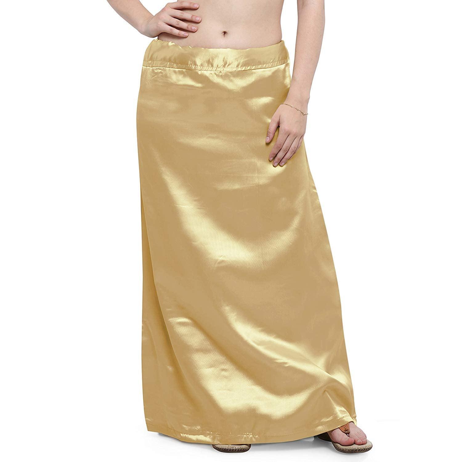 Woman's Satin Beige Petticoat Default Title