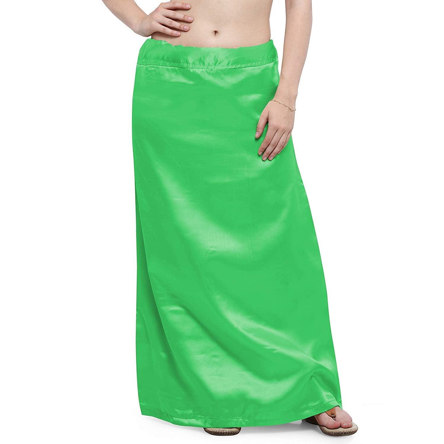Woman's Satin Green Petticoat Default Title