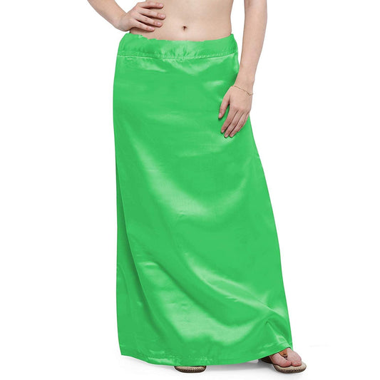 Trendzmy Woman's Satin Green Petticoat Default Title