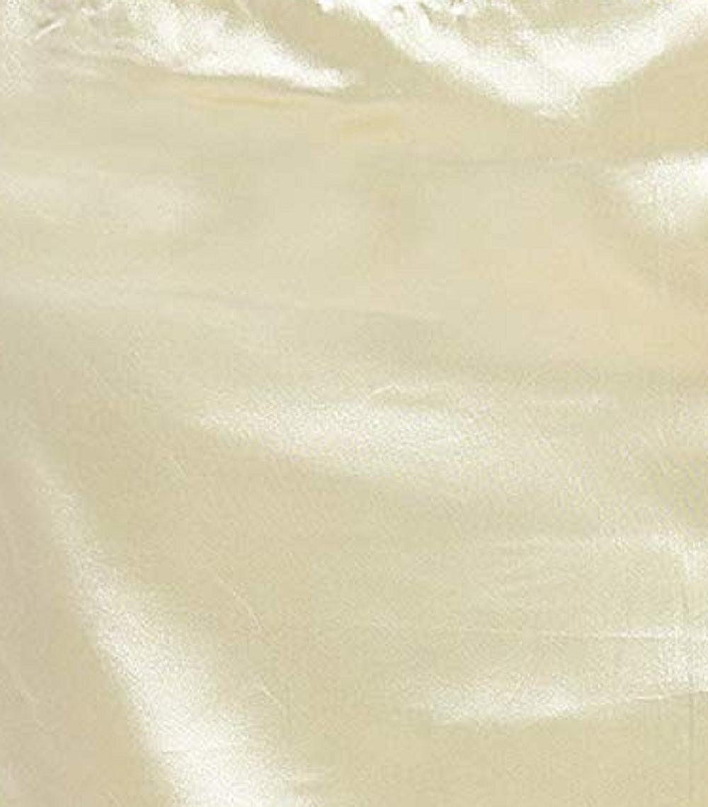 Indian Women Satin Saree Petticoat– Adjustable Drawstring Waist-Beige