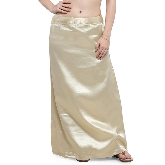Trendzmy Woman's Satin Khaki Petticoat Default Title