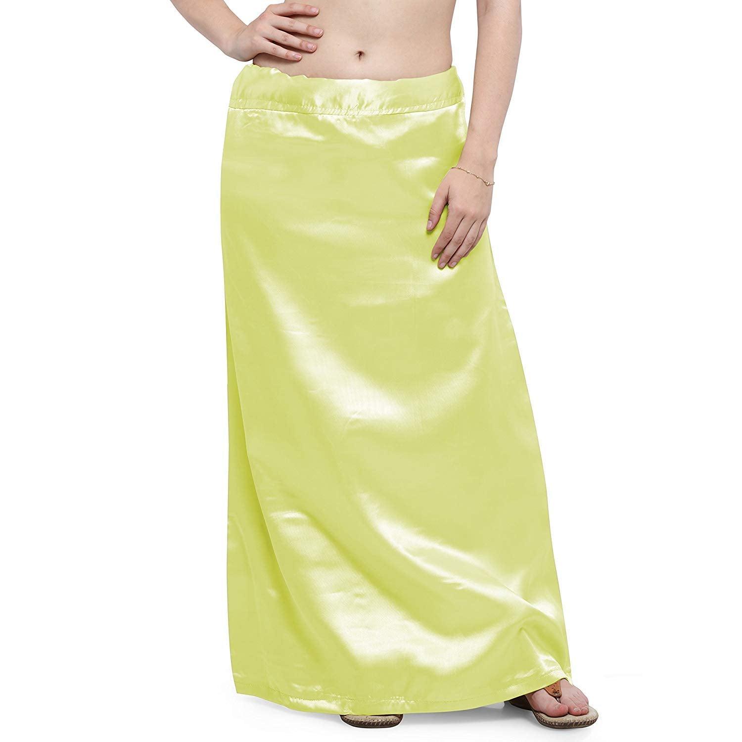 Woman's Satin Lemon Yellow Petticoat Default Title