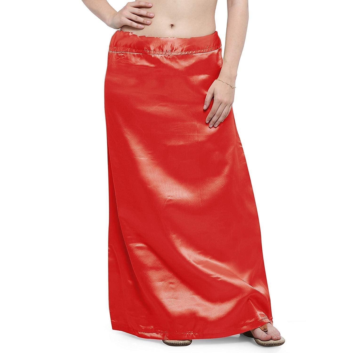 Woman's Satin Red Petticoat Default Title