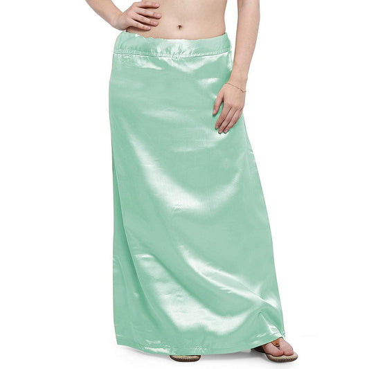 Trendzmy Woman's Satin Turquoise Petticoat Default Title