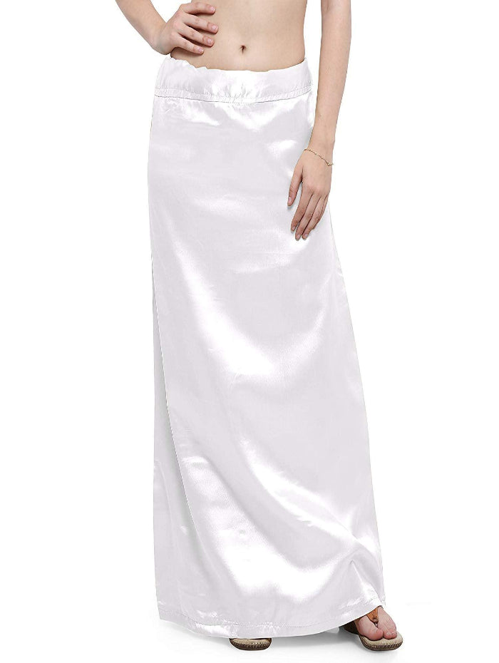 Woman's Satin White Petticoat Default Title