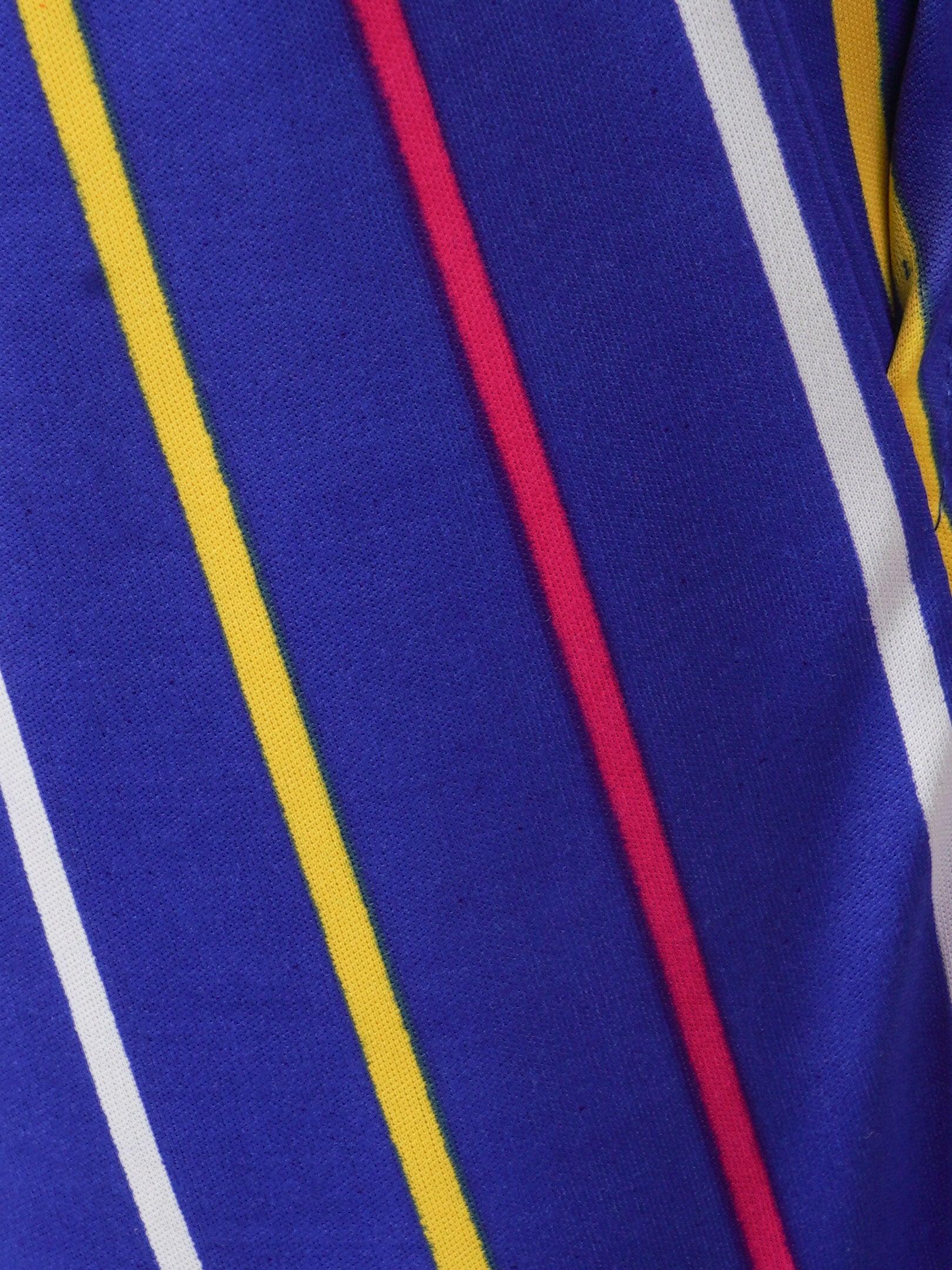 Woman's Rayon Stripe Blue Palazzo