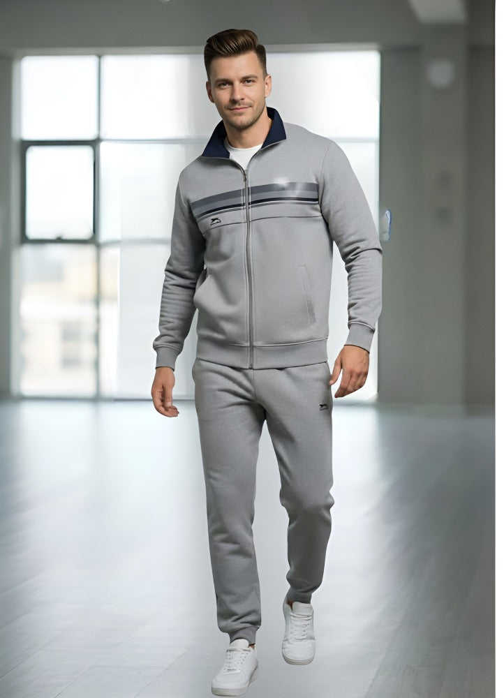 Shiv Naresh Men’s Winter Woollen Tracksuit | Premium Fleece-Lined Warm Sportswear | Full-Zip Jacket & Jogger Set