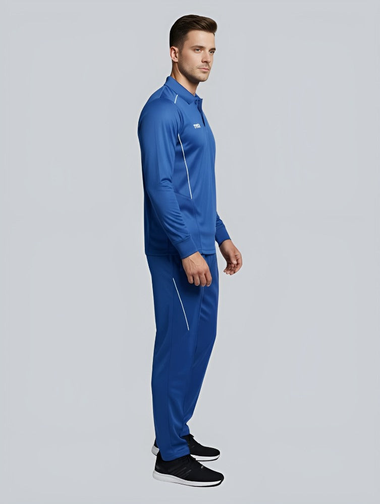TYKA Prima Men’s Full Sleeve Cricket Shirt & Trouser Set – Lightweight Sportswear (Blue)