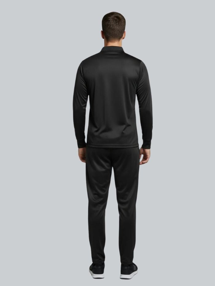 TYKA Prima Men’s Cricket Training Set | Solid Sports T-Shirt & Track Pant Combo | Quick Dry, Lightweight (Black)