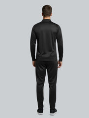 TYKA Prima Men’s Cricket Training Set | Solid Sports T-Shirt & Track Pant Combo | Quick Dry, Lightweight (Black)
