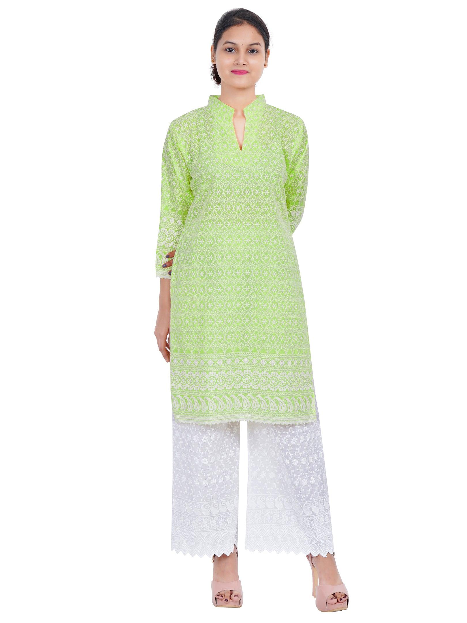 Women Pista Kurta and Palazzo Set Pure Cotton XXXL