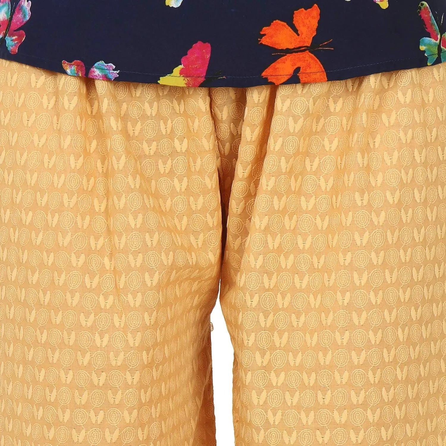 Woman's Cotton Chiken Plazzo Beige
