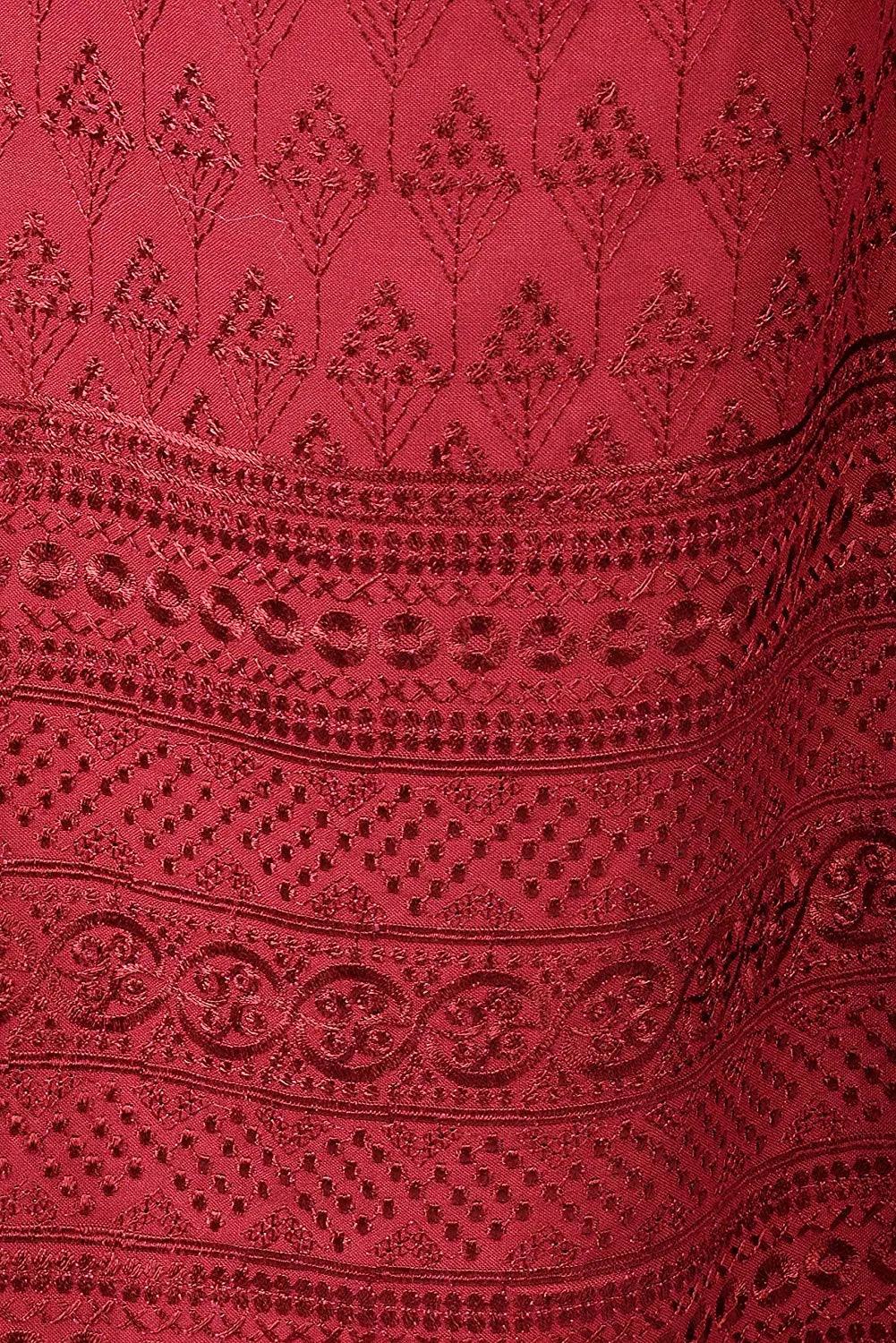 Woman's Cotton Chiken Plazzo Maroon