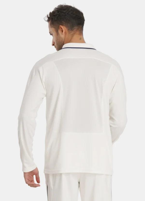 TYKA Align Full-Sleeve Cricket Top – Premium Off-White Match Jersey