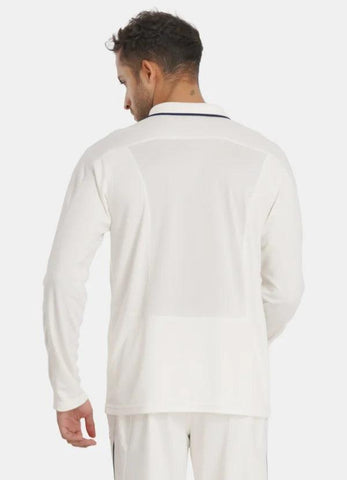 TYKA Align Full-Sleeve Cricket Top – Premium Off-White Match Jersey