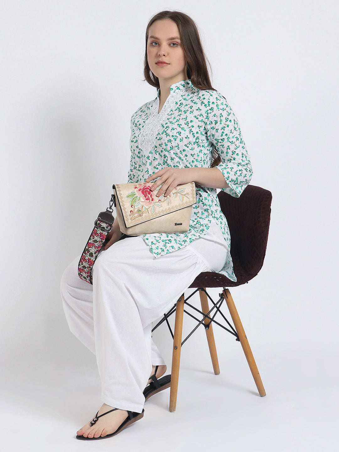 Women Printed Top Green Kurta and Salwar Set Pure Cotton XXXL