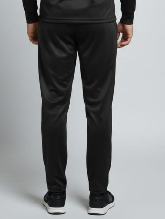 Tyka Men’s Black Sports Track Pants | Slim Fit Running |Cricket |Training Joggers | Quick Dry Activewear