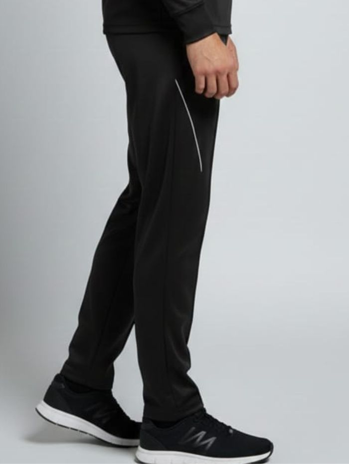 Tyka Men’s Black Sports Track Pants | Slim Fit Running |Cricket |Training Joggers | Quick Dry Activewear