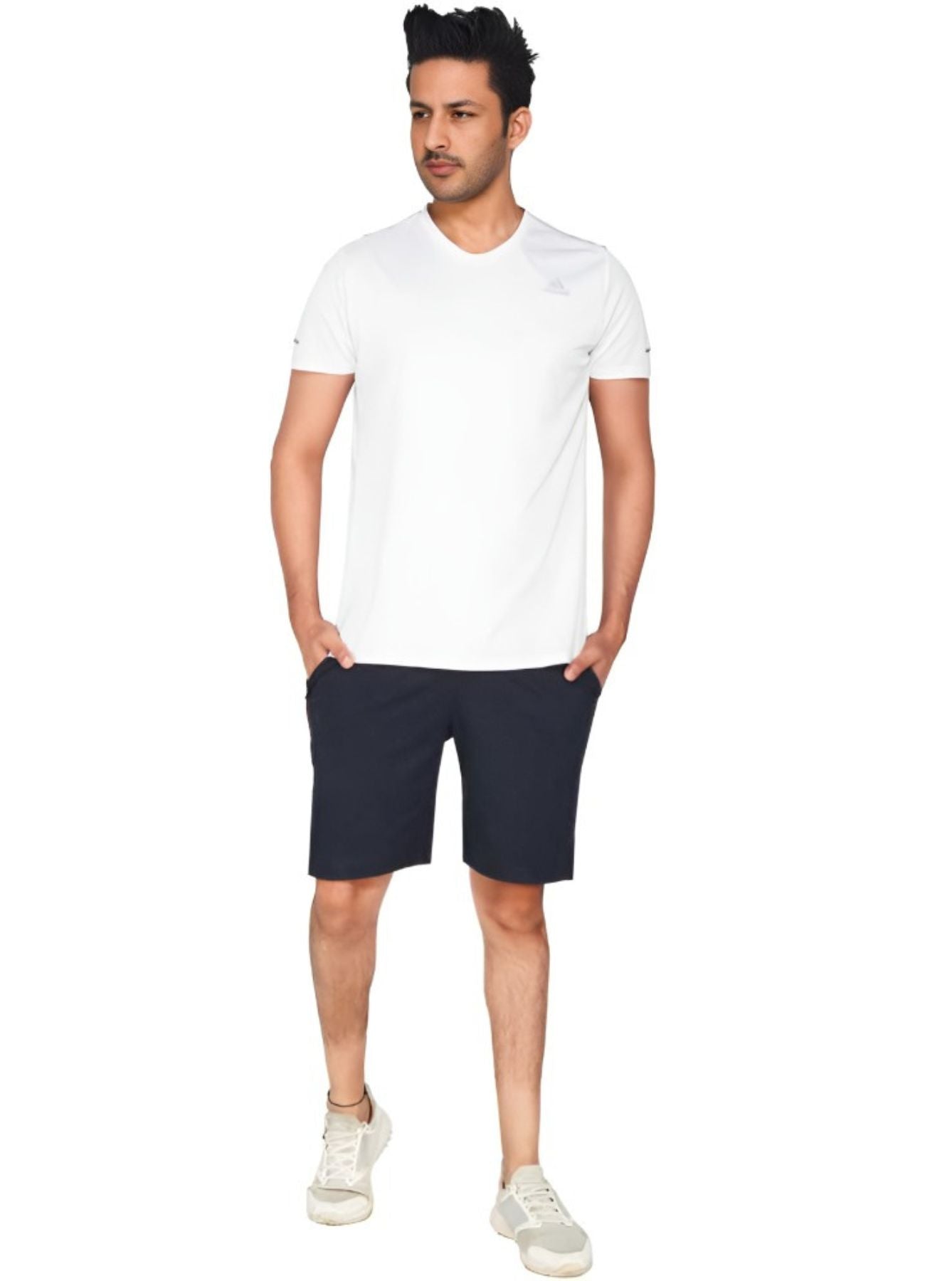 Solid Men Black Basic Shorts