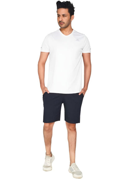 Solid Men Black Basic Shorts