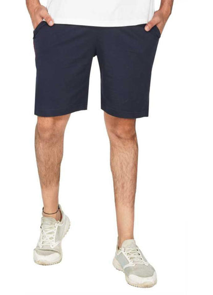 Solid Men Black Basic Shorts