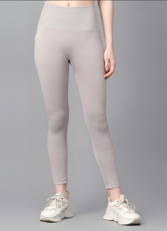 Shiv Naresh Grey Women's Seamless Gym Leggings