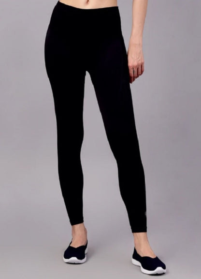 Shiv Naresh Black Women's Seamless Gym Leggings